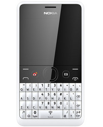 限华中：NOKIA 诺基亚 Asha 210 GSM 手机（全键盘、双卡双待）白色