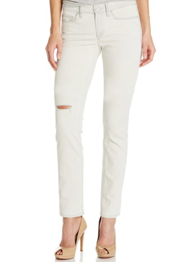 Calvin Klein Jeans Destroyed Straight Leg 女士直筒牛仔裤