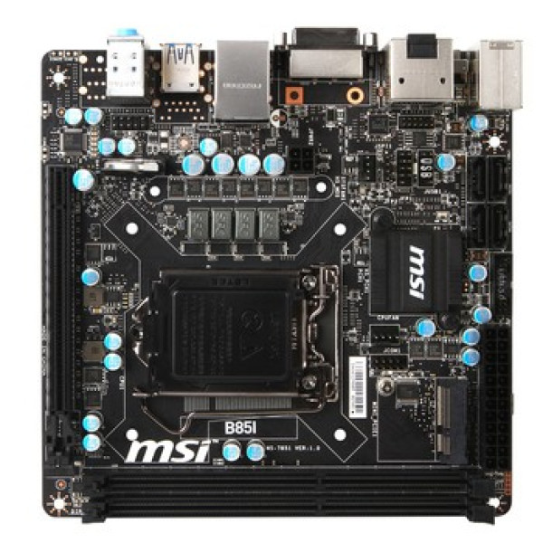 套装优惠:MSI 微星 B85I ITX 主板+乔思伯V6机箱