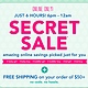 促销活动：Carter's 卡特 SECRET SALE 6小时限时特卖