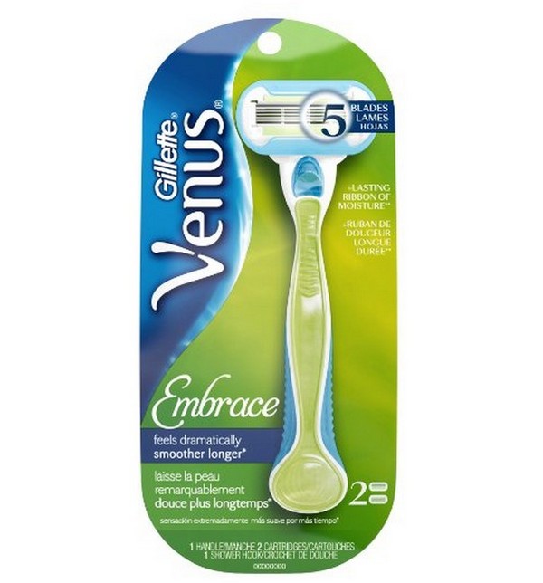 凑单佳品：Gillette 吉列 Venus Embrace 女式剃毛刀（1刀架/2刀头）