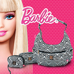 凑单品：Barbie 芭比 时尚侧肩包组（单肩包、化妆包2个）