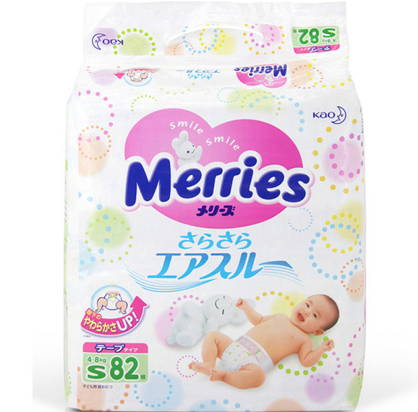 全国可买：Merries  花王 婴儿纸尿裤 S82片