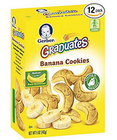 凑单品：Gerber 嘉宝  Graduates Banana Cookies 磨牙香蕉饼干 12盒装