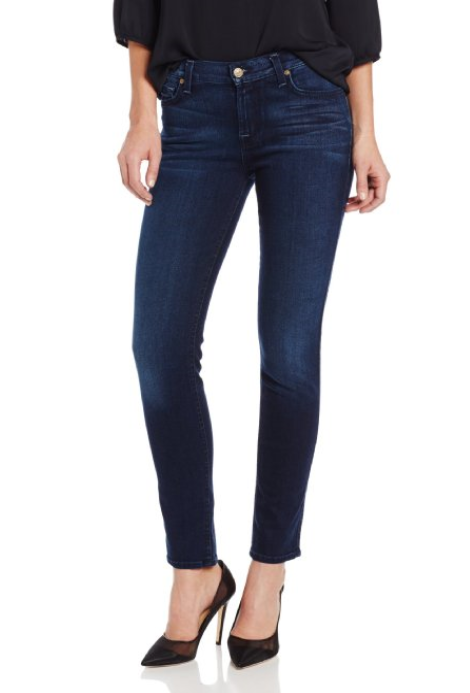 7 For All Mankind  Midrise Slim Cigarette 女士修身窄脚牛仔裤