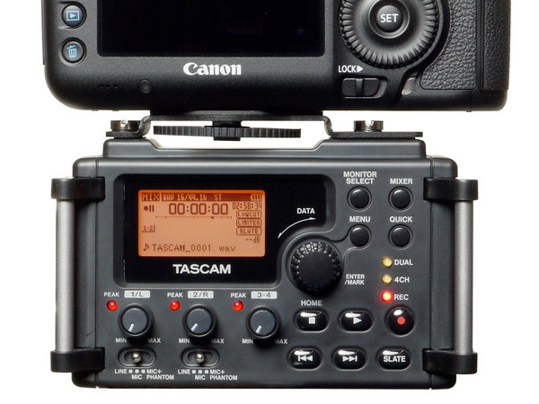 历史低价：TASCAM DR-60D 线性PCM 单反相机录音设备
