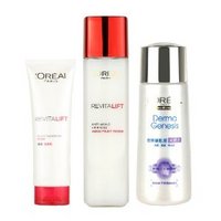 L'OREAL PARIS 巴黎欧莱雅 复颜洁面乳125ml+柔肤水175ml+创世新肌源柔肤水150ml