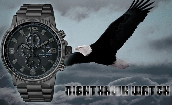 CITIZEN 西铁城 Nighthawk 夜鹰系列 CA0295-58E 男款光动能腕表