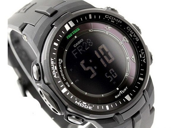 CASIO 卡西欧 PRW-3000-1ACR 男款登山腕表(六局电波、三重感应、世界时间)