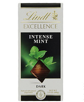 Lindt  瑞士莲  Excellence Intense Mint Dark Chocolate Bar  特级排装薄荷香味黑巧克力 6排