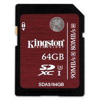 新标准上市：Kingston 金士顿 UHS-I U3 64G SD存储卡（读90、写80）