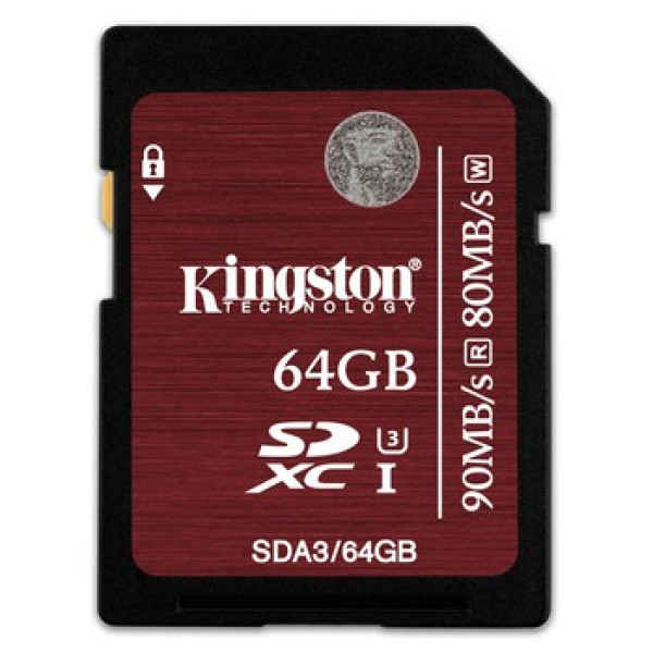 金士顿 UHS-I U3 64G SD存储卡
