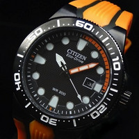 Citizen 西铁城 Scuba Fin BN0097-11E 男款光动能潜水表