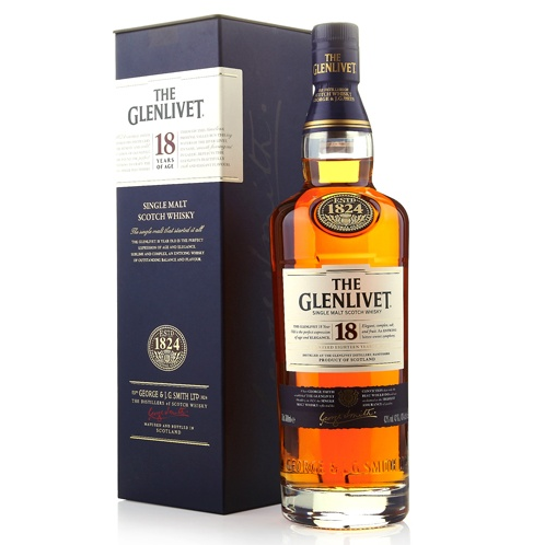 GLENLIVET 格兰威特 苏格兰单一麦芽威士忌18年 700ml