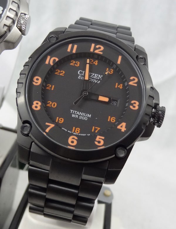 Citizen西铁城 BJ8075-58F STX43 男士光动能腕表（全钛合金、防震）