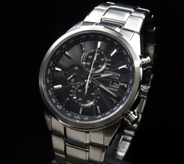 Citizen 西铁城 AT8010-58E 光动能男士腕表(六局电波、三眼计时)