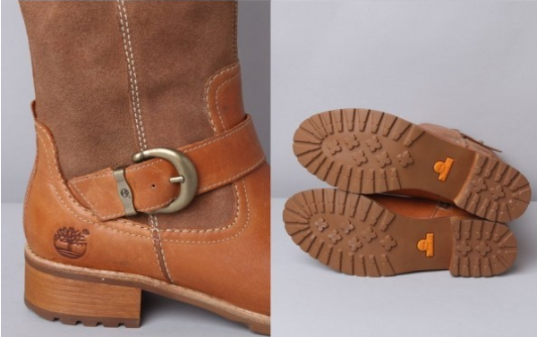 限6码：Timberland 添柏岚 26639 Bethel Buckle 及膝高筒靴