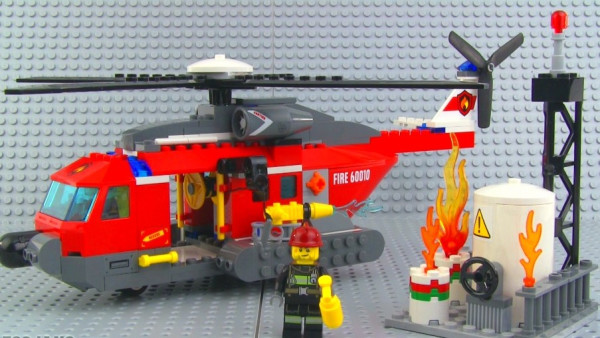 lego 乐高 city 城市系列 fire helicopter 60010 消防直升机
