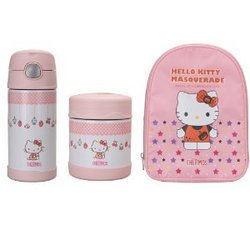 THERMOS 膳魔师 Hello kitty 吸管杯+焖烧罐 (限量版 赠书包)