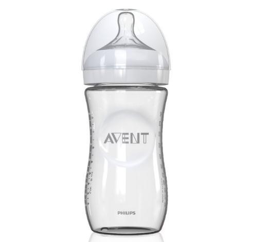 可订购:PHILIPS 飞利浦 AVENT 新安怡 宽口径自然原生 SCF673 玻璃奶瓶 240ml