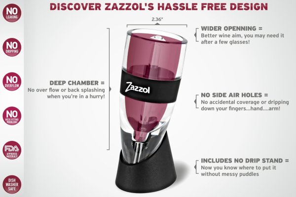 ZAZZOL Professional Commercial Grade Wine Aerator Decanter 专业级 红酒增氧器/醒酒器 礼盒套装