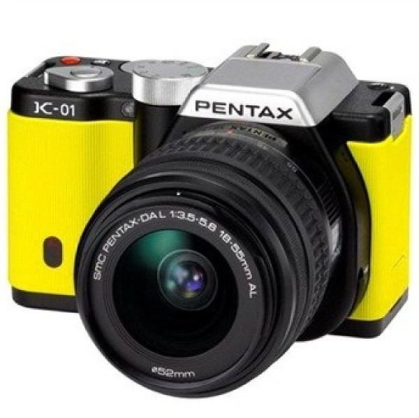 新低价,限地区:PENTAX 宾得 K-01 18-55单电套机(黄色)