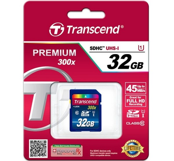 Transcend 创见 SDHC 32GB SD存储卡（300x、Class10、UHS-I）+ 凑单品