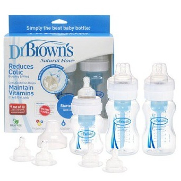 Dr Brown's 布朗博士 BL-432 初生婴儿 防胀气宽口奶瓶套装