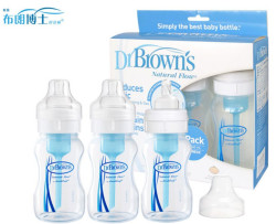 Dr Brown's 布朗博士 BL-480 防胀气宽口奶瓶套装+学饮杯