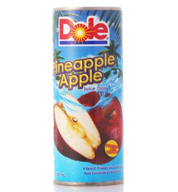 限华北：Dole 都乐 复合菠萝苹果汁饮料 240ml