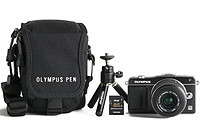 OLYMPUS 奥林巴斯 E-PM2 微单套机（14-42mm镜头）+40-150mm镜头 +相机包+三脚架+SD卡