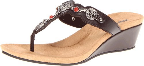 凑单品：Minnetonka 迷你唐卡 Greenwich Sandal 真皮女士凉拖