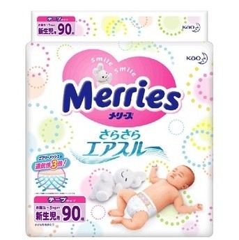 移动端:Kao 花王 Merries 妙而舒 婴儿纸尿裤 NB 90片