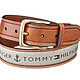  凑单品：Tommy Hilfiger Ribbon Inlay 男士真皮腰带　