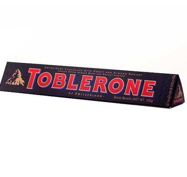 限华南:Toblerone 瑞士三角 黑巧克力 100g*8