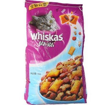 Whiskas 伟嘉 宠物 成猫猫粮香酥牛肉味 10kg