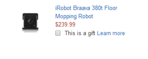 再特价：iRobot Braava 380t  拖地机器人