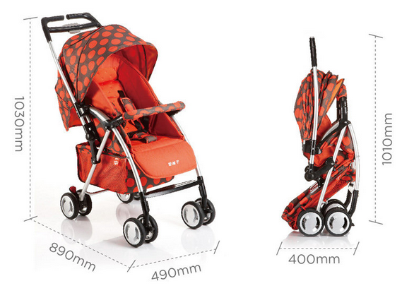 再降价:Goodbaby 好孩子 D699W-K067 多功能婴儿推车(可平躺、双向、单手收车)