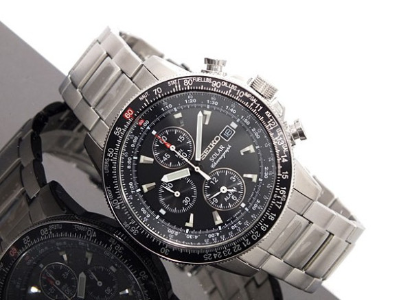 SEIKO 精工 SSC007 男士太阳能计时腕表