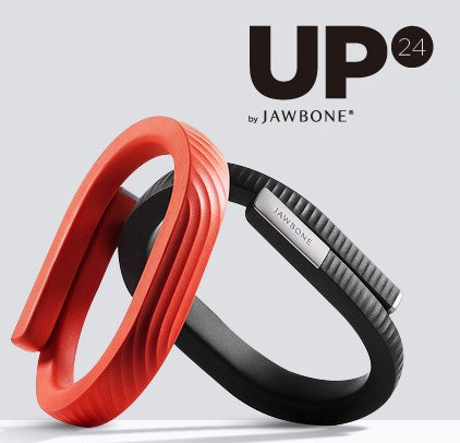 Jawbone 卓棒 UP24 智能手环（深蓝色 M号）