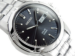 SEIKO 精工 SNE093 Stainless Steel 太阳能男士腕表