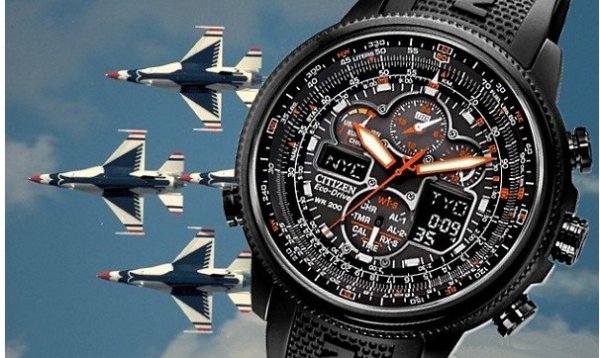 CITIZEN 西铁城 JY8035-04E Navihawk A-T 男款光动能腕表(5局电波、双显、计时功能)