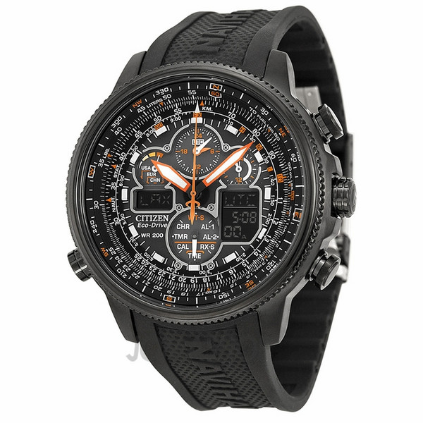 CITIZEN 西铁城 JY8035-04E Navihawk A-T 男款光动能腕表(5局电波、双显、计时功能)