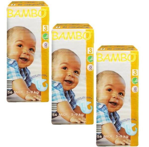限华东:BAMBO 班博 3号纸尿裤 56片/包*3包