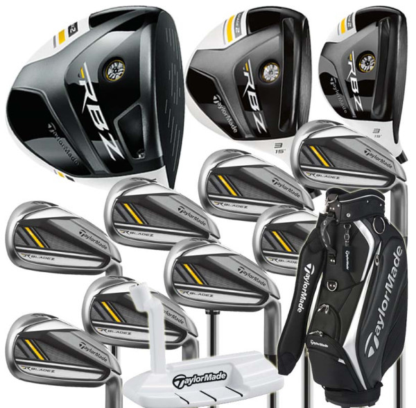 TaylorMade 泰勒梅 RocketBladez 火箭锋 S29GR 男士高尔夫套杆(碳素杆身、12杆+包:3木+8铁+推)