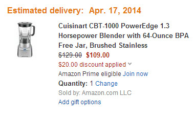Cuisinart 美膳雅 PowerEdge CBT-1000 1.3马力 食物料理机/搅拌机 套装