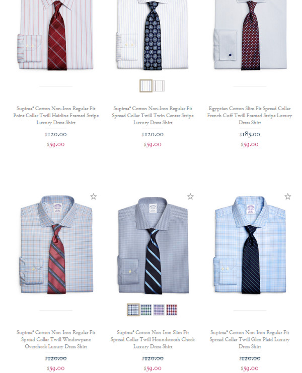 促销活动:Brooks Brothers 布克兄弟 美国官网 Luxury 男士正装衬衫及领带 均一价促销