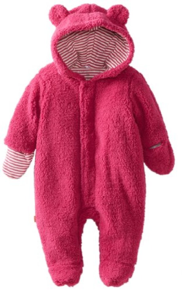 凑单品:Magnificent Baby 女宝宝 小熊带帽连体衣