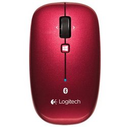 Logitech 罗技 M557 多平台连接蓝牙无线鼠标 红色
