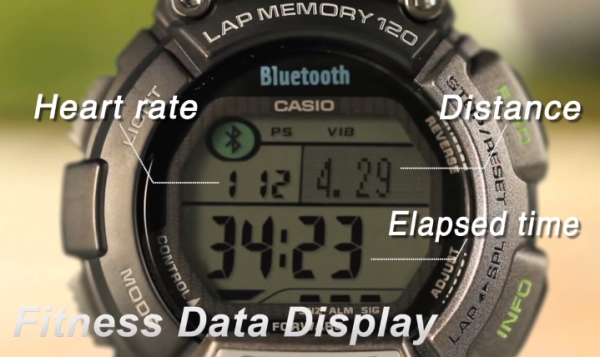 CASIO 卡西欧 STB-1000-1CF 蓝牙运动腕表(蓝牙4.0、2年续航、运动监测、信息提醒)